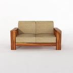 STRATA FURNITURE Solid Sheesham Wood 6 Seater Sofa Set for Living Room Bedroom Furniture Six Seater Sofa Wooden 3+2+1 Seater Sofa Couch for Home, Hall, and Office (Natural Finish)