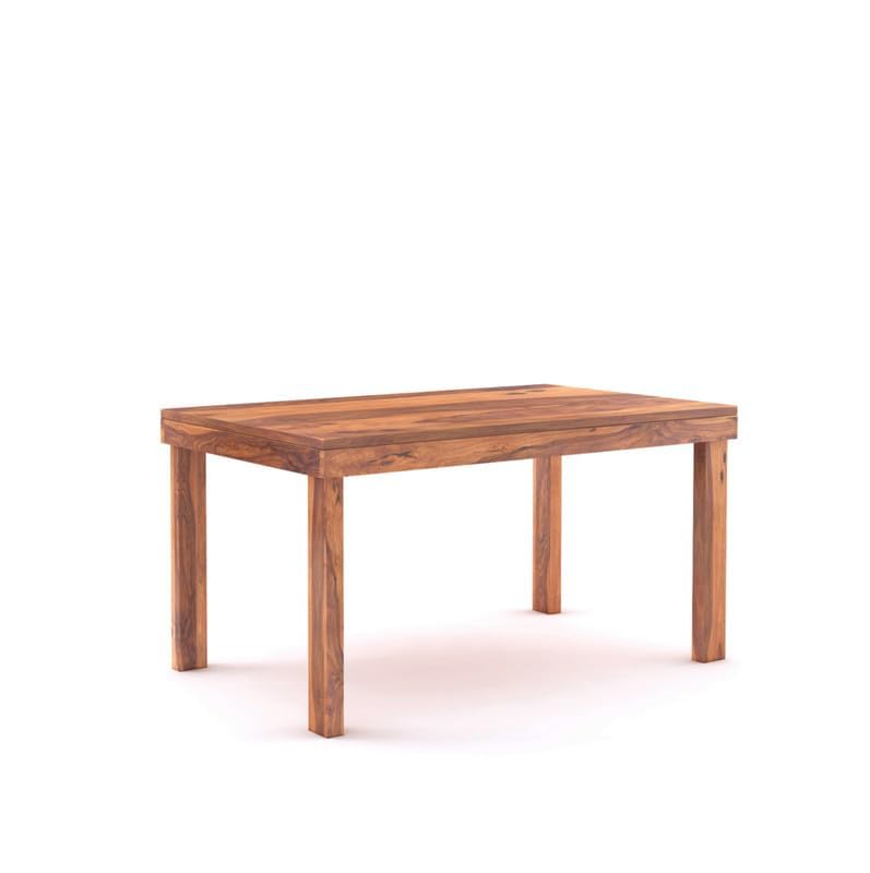 STRATA FURNITURE Solid Sheesham Wood 6 Seater Dining Table Set with Cushioned Chairs - 6 Chairs and 1 Table Dining Set for Dining Room Living Room Home Office Hotels Restaurant (Honey Finish)