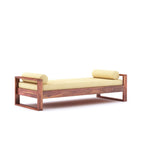 STRATA FURNITURE Sheesham Wood Diwan Bed for Bedroom Living Room (Honey Finish), Single