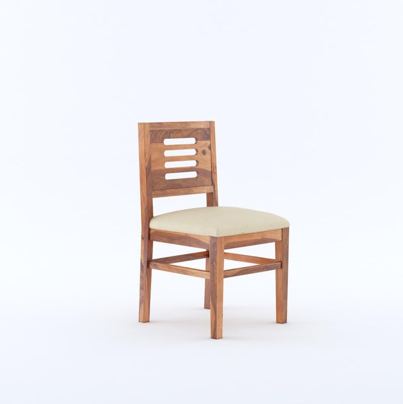 STRATA FURNITURE Solid Sheesham Wood 8 Seater Dining Table Set with Cushioned Chairs - 8 Chairs and 1 Table Dining Set for Dining Room Living Room Home Office Hotels Restaurant (Honey Finish)