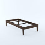 STRATA FURNITURE Sheesham Wood Single Size Bed Without Storage for Bedroom Living Room Home Wooden Palang Bed (Walnut Finish)