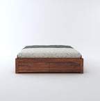 STRATA FURNITURE Sheesham Wood Queen Size Bed with Hydraulic Storage for Living Room Bedroom Home Wooden Double Bed Cot Palang Furniture (Honey Finish)