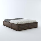STRATA FURNITURE Sheesham Wood King Size Bed with Hydraulic Storage for Living Room Bedroom Home Wooden Double Bed Cot Palang Furniture (Walnut Finish)