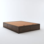 STRATA FURNITURE Sheesham Wood King Size Bed with Hydraulic Storage for Living Room Bedroom Home Wooden Double Bed Cot Palang Furniture (Walnut Finish)