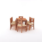 STRATA FURNITURE Solid Sheesham Wood 8 Seater Dining Table Set with Cushioned Chairs - 8 Chairs and 1 Table Dining Set for Dining Room Living Room Home Office Hotels Restaurant (Honey Finish)
