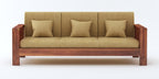 STRATA FURNITURE Sheesham Wood 3 Seater Sofa Set for Hall Home Office Living Room Solid Wooden Three Seater Sofa Set Furniture (Honey Finish) Visit the STRATA FURNITURE Store