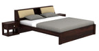 STRATA FURNITURE Sheesham Wood King Size Double Bed Without Storage Wooden Palang Cot for Bedroom Living Room Furniture (Walnut Finish)