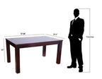 Js Home Décor Sheesham Wood Dining Table with 6 Chairs (Mahogany Finish, Brown)