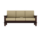 STRATA FURNITURE Solid Sheesham Wood 5 Seater Sofa Set for Living Room Home Office | 3+1+1 Solid Wood Sofa Set Wooden Sofa Set 5 Seater (Walnut Finish)