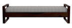 STRATA FURNITURE Sheesham Wood 3 Seater Diwan Bed For Bedroom Living Room (Walnut Finish), Single