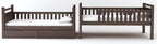 STRATA FURNITURE Sheesham Wood Bunk Bed with 2 Drawer Storage Wooden Double Bed Furniture for Bedroom Home (Walnut Finish)