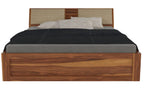 STRATA FURNITURE Sheesham Wood King Size Bed with Box and Headboard Storage for Bedroom Home (Honey Finish)