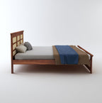 STRATA FURNITURE Solid Sheesham Wood Queen Size Bed Without Storage for Bedroom Living Room Home Wooden Headboard Cot Double Bed Palang Furniture (Honey Finish)