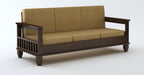 STRATA FURNITURE Sheesham Wood 7 Seater Sofa Set for Living Room Home Office Hall Solid Wooden 3+2+1+1 Seater Sofa Set Furniture (Walnut Finish)