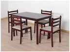 STRATA FURNITURE Sheesham Wooden Dining Table 4 Seater for Living Room 5 Piece Wooden Dining Room Sets with Chair for Home Kitchen Living Room Furniture (Brown Finish)