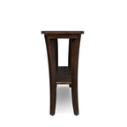 STRATA Furniture Solid Sheesham Wood Curve Legs Console Table with Shelf Storage for Living Room Bedroom Hall Kitchen Home Wooden Entryway Tables Furniture (Brown Finish)