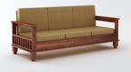 STRATA FURNITURE Sheesham Wood 7 Seater Sofa Set for Living Room Home Office Hall Solid Wooden 3+2+1+1 Seater Sofa Set Furniture (Honey Finish)