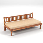 STRATA FURNITURE Solid Sheesham Wood 3 Seater Sofa Cum Diwan Bed for Living Room Bedroom Furniture Three Seater Sofa Wooden Couch Diwan Sofa Settee for Home, Hall, and Office (Natural Finish)