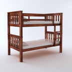 STRATA FURNITURE Sheesham Wood Bunk Bed Without Storage Wooden Double Bed Bed Furniture for Bedroom Living Room Home (Honey Finish)