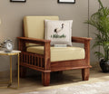 STRATA FURNITURE Sheesham Wood 3 Seater Sofa Set for Living Room Home Office Solid Wood Sofa Set Furniture Wooden Sofa Set 3 Seater (Honey Finish)