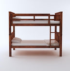 STRATA FURNITURE Sheesham Wood Bunk Bed Without Storage Wooden Double Bed Bed Furniture for Bedroom Living Room Home (Honey Finish)