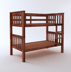 STRATA FURNITURE Sheesham Wood Bunk Bed Without Storage Wooden Double Bed Bed Furniture for Bedroom Living Room Home (Honey Finish)